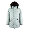 Metal Grey - Front - SOLS Unisex Adults Robyn Padded Jacket