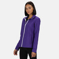 Purple-Black - Back - Regatta Standout Womens-Ladies Ablaze Printable Soft Shell Jacket