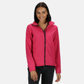 Hot Pink-Black - Back - Regatta Standout Womens-Ladies Ablaze Printable Soft Shell Jacket