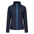 Navy-French Blue - Front - Regatta Standout Womens-Ladies Ablaze Printable Soft Shell Jacket