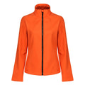 Magma Orange-Black - Front - Regatta Standout Womens-Ladies Ablaze Printable Soft Shell Jacket