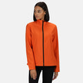 Magma Orange-Black - Back - Regatta Standout Womens-Ladies Ablaze Printable Soft Shell Jacket