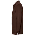 Chocolate - Side - SOLS Mens Winter II Long Sleeve Pique Cotton Polo Shirt