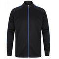Navy-Royal Blue - Front - Finden And Hales Mens Knitted Tracksuit Top