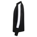 Black-White - Back - Finden And Hales Mens Knitted Tracksuit Top