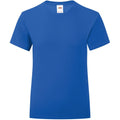 Royal Blue - Front - Fruit Of The Loom Girls Iconic T-Shirt