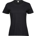 Black - Front - Tee Jays Womens-Ladies Sof T-Shirt