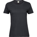 Dark Grey - Front - Tee Jays Womens-Ladies Sof T-Shirt
