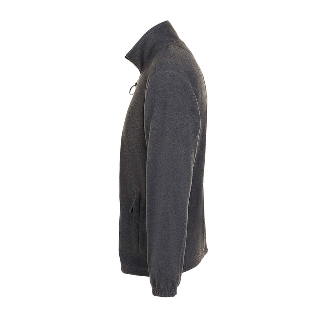 Grey Marl - Side - SOLS Mens North Full Zip Outdoor Fleece Jacket
