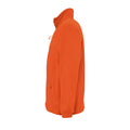 Neon Orange - Side - SOLS Mens North Full Zip Outdoor Fleece Jacket