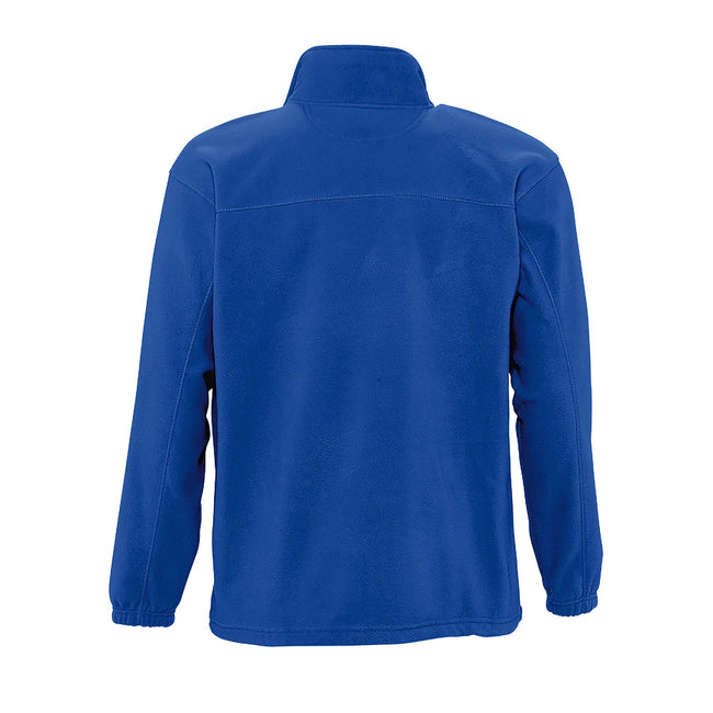 Royal Blue - Back - SOLS Mens North Full Zip Outdoor Fleece Jacket