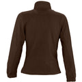 Dark Chocolate - Back - SOLS Womens-Ladies North Full Zip Fleece Jacket