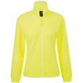 Neon Yellow - Front - SOLS Womens-Ladies North Full Zip Fleece Jacket