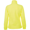 Neon Yellow - Back - SOLS Womens-Ladies North Full Zip Fleece Jacket