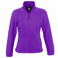 Dark Purple - Front - SOLS Womens-Ladies North Full Zip Fleece Jacket