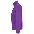 Dark Purple - Side - SOLS Womens-Ladies North Full Zip Fleece Jacket