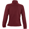Burgundy - Back - SOLS Womens-Ladies North Full Zip Fleece Jacket