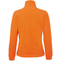 Neon Orange - Back - SOLS Womens-Ladies North Full Zip Fleece Jacket