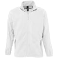 White - Front - SOLS Womens-Ladies North Full Zip Fleece Jacket
