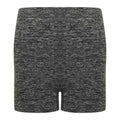 Dark Grey Marl - Front - Tombo Womens-Ladies Seamless Shorts