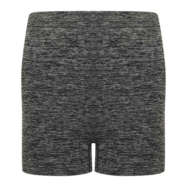 Black - Lifestyle - Tombo Womens-Ladies Seamless Shorts