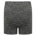Dark Grey Marl - Back - Tombo Womens-Ladies Seamless Shorts