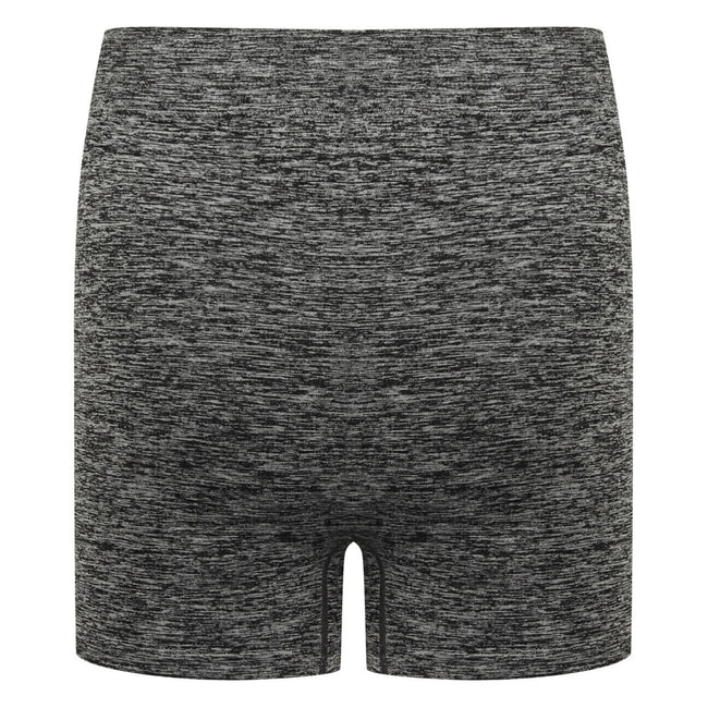 Black - Pack Shot - Tombo Womens-Ladies Seamless Shorts