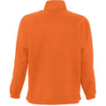 Orange - Back - SOLS Ness Unisex Zip Neck Anti-Pill Fleece Top