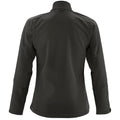 Charcoal - Back - SOLS Womens-Ladies Roxy Soft Shell Jacket (Breathable, Windproof And Water Resistant)