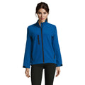 Royal Blue - Side - SOLS Womens-Ladies Roxy Soft Shell Jacket (Breathable, Windproof And Water Resistant)