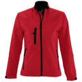 Red - Front - SOLS Womens-Ladies Roxy Soft Shell Jacket (Breathable, Windproof And Water Resistant)
