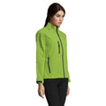 Absinth Green - Close up - SOLS Womens-Ladies Roxy Soft Shell Jacket (Breathable, Windproof And Water Resistant)