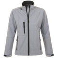 Grey Marl - Front - SOLS Womens-Ladies Roxy Soft Shell Jacket (Breathable, Windproof And Water Resistant)