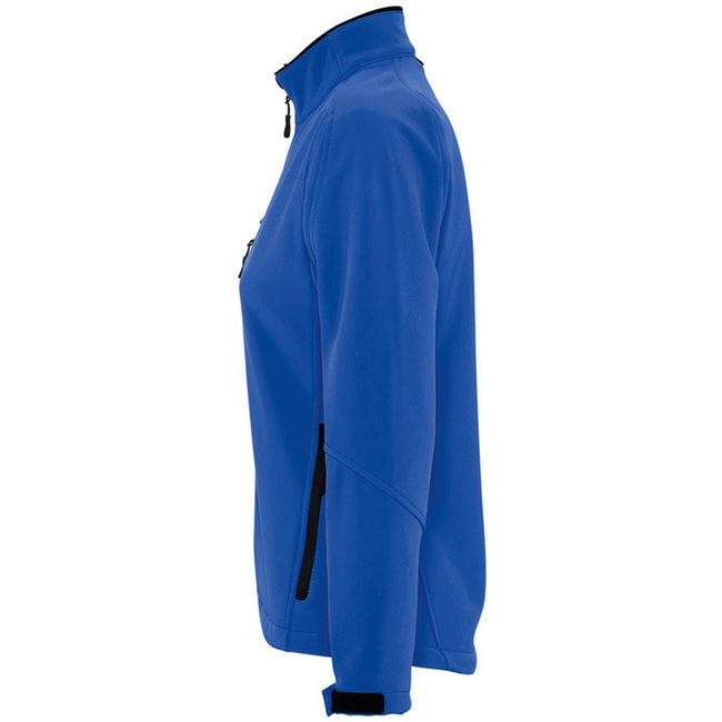 Royal Blue - Pack Shot - SOLS Womens-Ladies Roxy Soft Shell Jacket (Breathable, Windproof And Water Resistant)