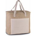 Natural - Back - Kimood Large Jute Cool Bag