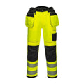 Yellow-Black - Front - Portwest Mens PW3 Hi-Vis Trousers