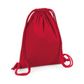 Classic Red - Front - Westford Mill Organic Premium Cotton Gym Sack