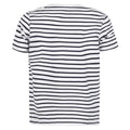 White-Oxford Navy - Back - Skinni Minni Childrens-Kids Striped T-Shirt