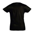 Deep Black - Side - SOLS Girls Cherry Short Sleeve T-Shirt