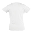 White - Side - SOLS Girls Cherry Short Sleeve T-Shirt