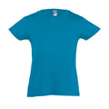 Aqua - Front - SOLS Girls Cherry Short Sleeve T-Shirt