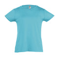 Blue Atoll - Front - SOLS Girls Cherry Short Sleeve T-Shirt