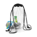 Clear-Black - Front - BagBase Clear Gymsac