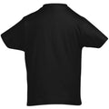 Deep Black - Back - SOLS Kids Unisex Imperial Heavy Cotton Short Sleeve T-Shirt