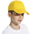 Gold - Side - SOLS Kids Unisex Sunny Baseball Cap