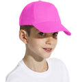 Pink - Back - SOLS Kids Unisex Sunny Baseball Cap