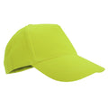 Apple Green - Front - SOLS Kids Unisex Sunny Baseball Cap