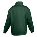 Forest Green - Back - SOLS Kids Unisex Surf Windbreaker Jacket (Water Resistant And Windproof)
