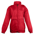 Red - Front - SOLS Kids Unisex Surf Windbreaker Jacket (Water Resistant And Windproof)
