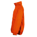 Orange - Side - SOLS Kids Unisex Surf Windbreaker Jacket (Water Resistant And Windproof)